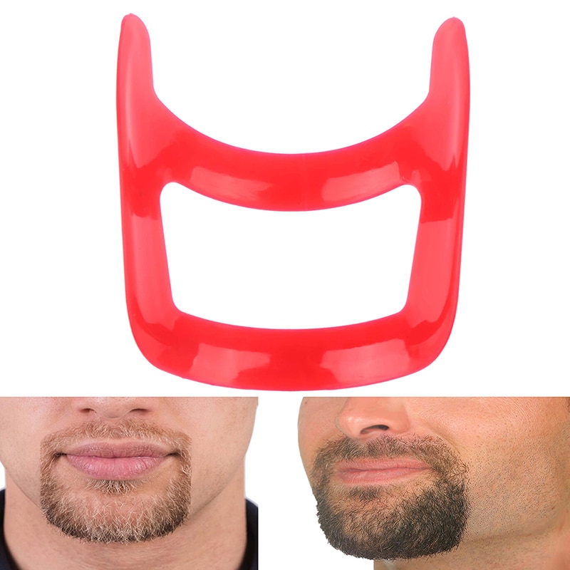 Mustasch skägg styling mall verktyg för män rakning forma mall skägg stil kam vård verktyg