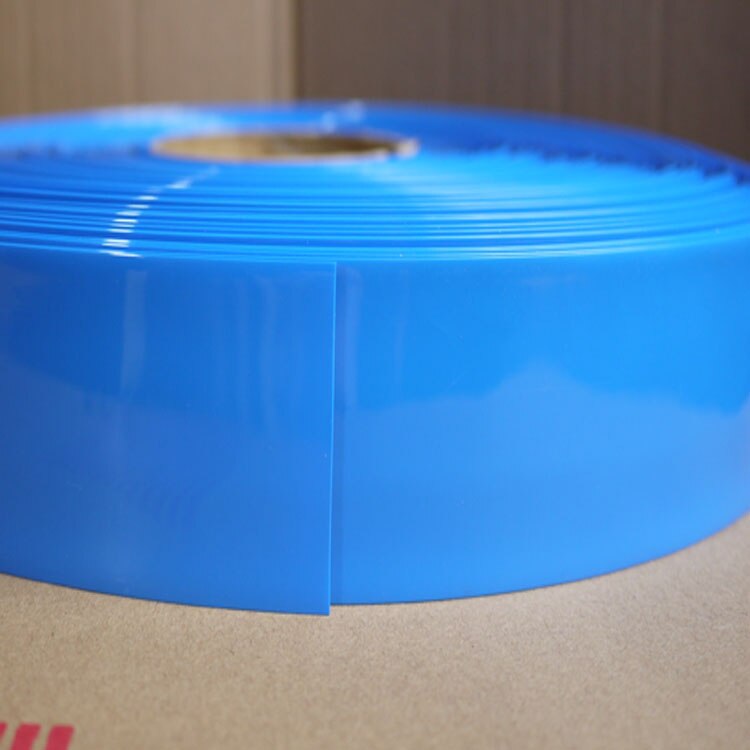 Bredde 80mm ( diameter 50mm)  lipo batteripakke pvc krympeslange isoleret kuffert beskyttelsesdæksel flad pakke farverig