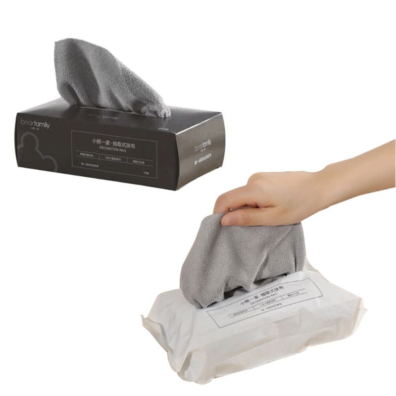 20pcs Disposable Microfiber Cloth Towels Reusable Antibacterial Table Rags Dishcloth Wipe Cleaning Napkins