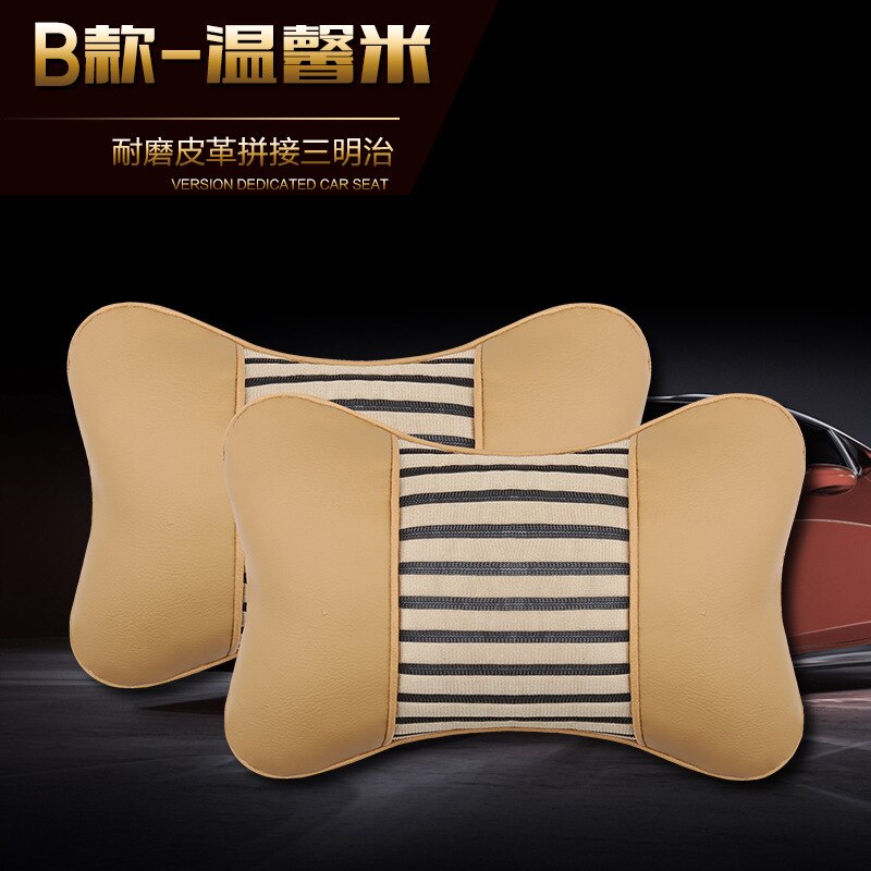 Coussin repose-tête de voiture 2 pièces, repose-nuque, oreiller de voyage, soulage la Fatigue, oreiller médical pour conducteur en coton Pp