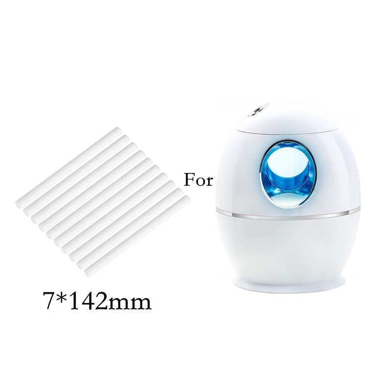 10 Stks/pak 7*142Mm Luchtbevochtiger Filter Vervanging Katoen Spons Stick Voor Usb Luchtbevochtiger Aroma Diffuser Mist Maker Air luchtbevochtiger