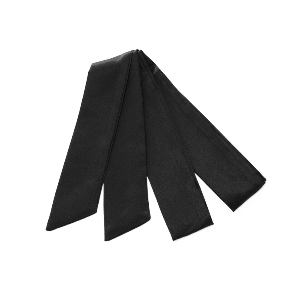 Satin Polyester Women's Belts Silk Scarf Clothing Decoration Bridal Waist Belt Satin Sash Women: black