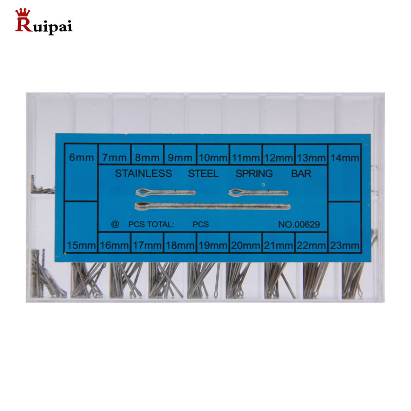 RUIPAI 360Pcs 6-23mm Watch Slip Pin Spring Bars Strap Link Pins Watch Strap Fixed Axis Surface Shaft Tool
