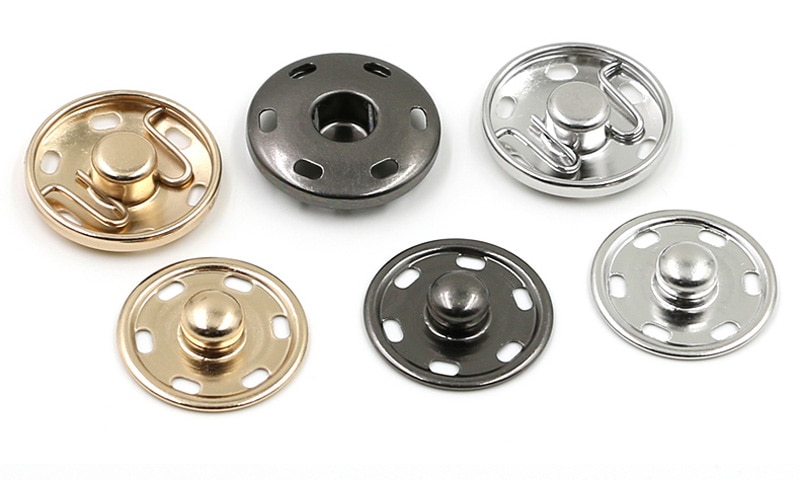 Metal, messing, trykknapper, trykknapper til tøj, kvinder, børn, syknap gør-det-selv størrelse 15mm