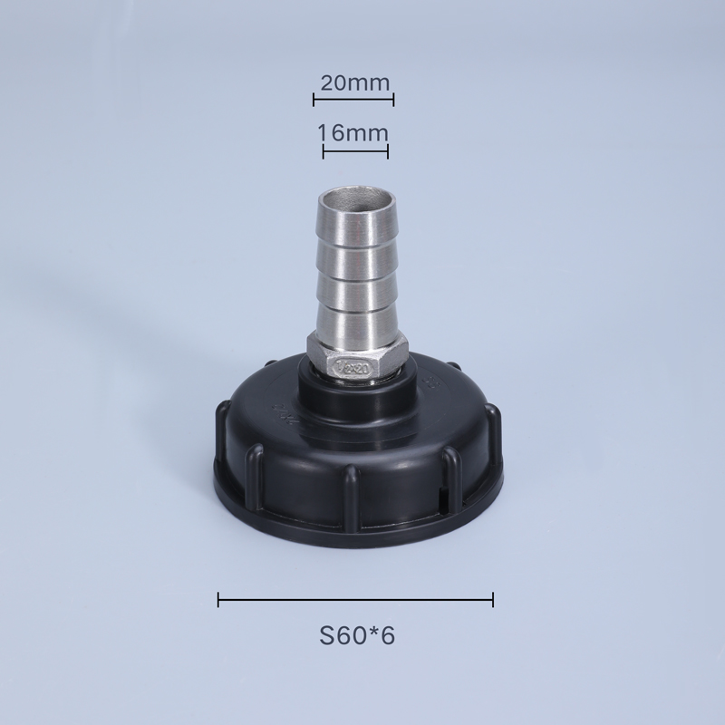 S60x6 Grobgewinde IBC Wassertankadapter 1/2" 3/4" 1" Gartenschlauch Rohrverschraubungen Abflussanschluss: verrotten