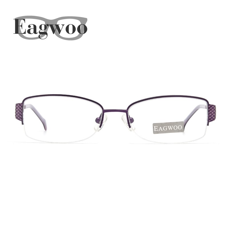 Women Semi Frame Eyeglasses Prescription Optical Frame Spring Temple Spectacle Small Face Suitable Glasses9157