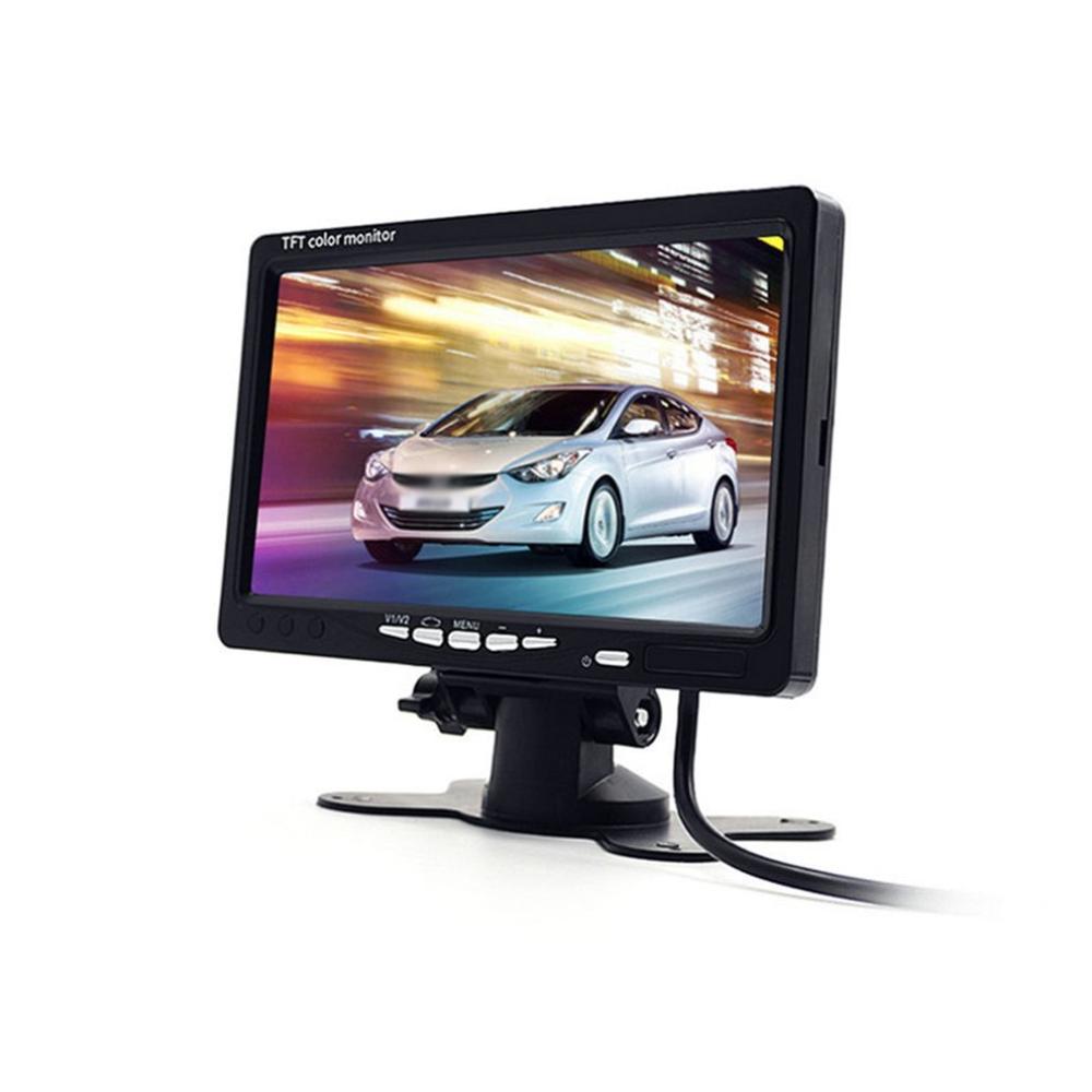 7 Inch TS7018 Desktop Monitor Digital Screen Desktop Car Monitor with Headrest Mounting Frame Screen for 12-40v