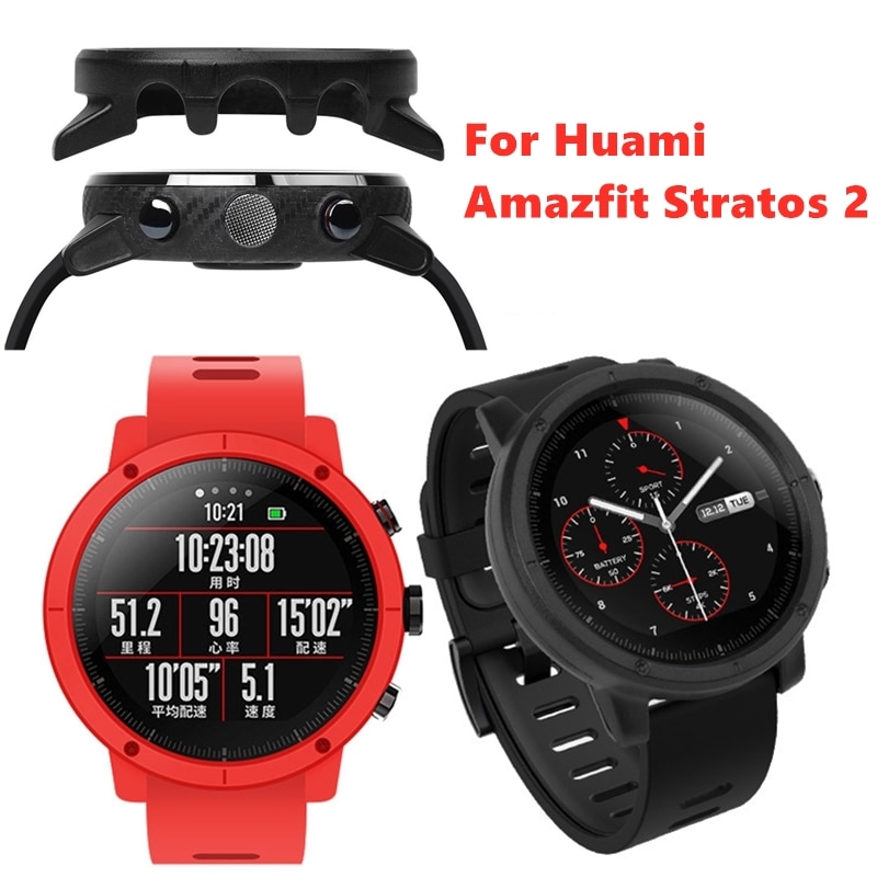 Huami amazfit stratos smart watch 2 slim pc case cover skyddande skal smart armband band tillbehör