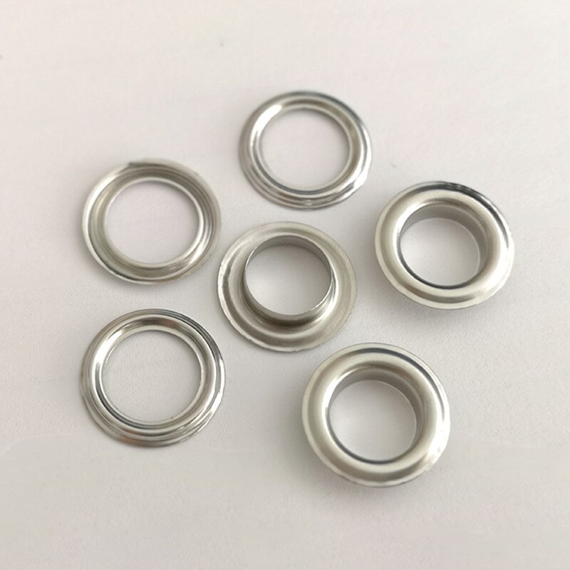 50 set järn stora runda 20mm silver/guld öljetter med 12mm hål med brickor för klädsel eller scrapbooking