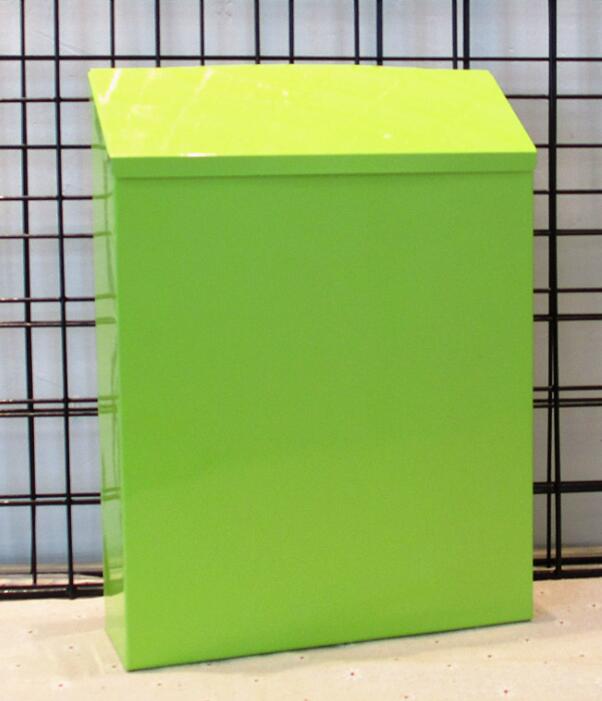 Metalen Brievenbus Met Slot Muur Suggestie Doos Koffie Winkel Decoratie Bruiloft Bar Postbus Brief Mail Box Woondecoratie: green