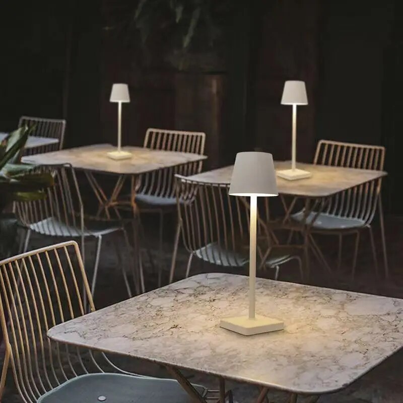 Lampada da tavolo per protezione degli occhi a LED a 3 temperature di colore, regolazione continua, controllo touch, pastella ricaricabile per sala da pranzo/soggiorno