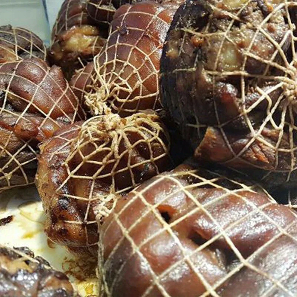 Rouleau de filets à viande en coton, chaussettes à jambon, filet de porc, corde de boucher fixe antidérapante, Sauce de cuisine parfumée, filet d'emballage de viande en maille domestique