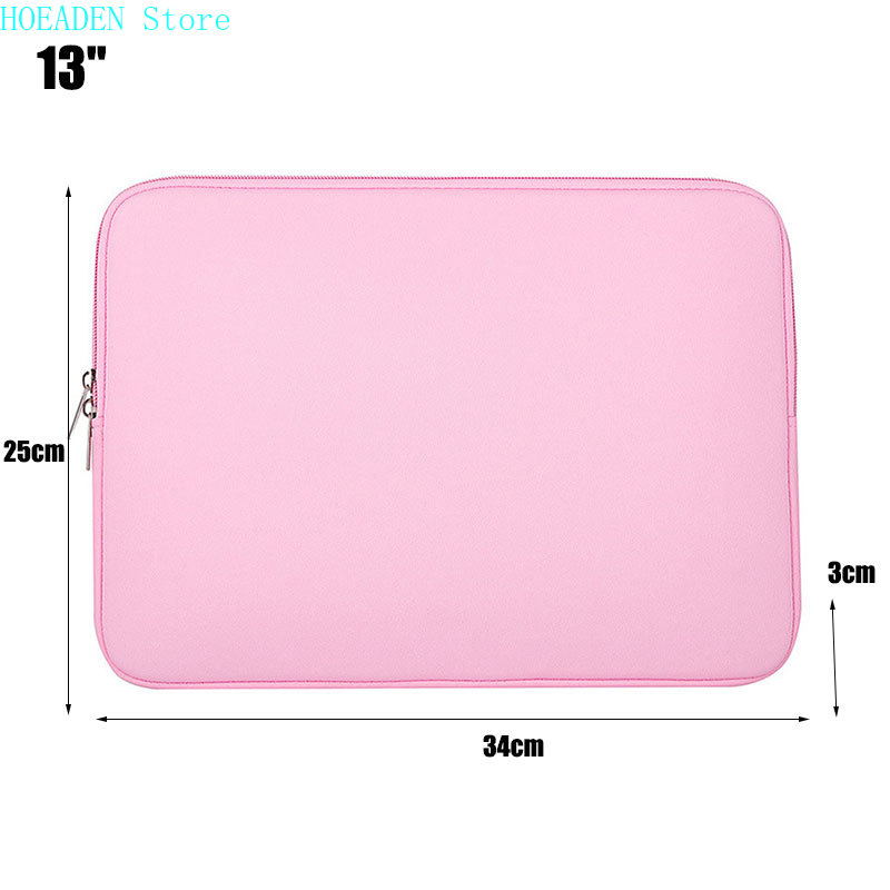 Coque pour Ordinateur Portable et Tablette 12, 13, 14, 15 et 15,6 Pouces, Étui à Fermeture Éclair, Compatible avec Macbook AIR et PRO Retina: Pink 13 Inch