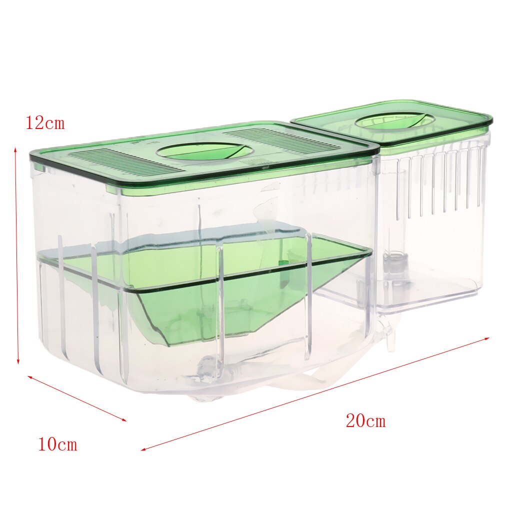 Clear Fish Breeding Box Aquarium Breeder Box Auto Circulating