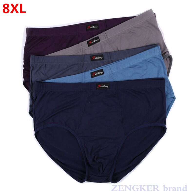 5pcs Oversize men&#39;s briefs extra large men&#39;s briefs high waist big man&#39;s extra wide modal oversized man 8xl 7XL 6XL Underwears