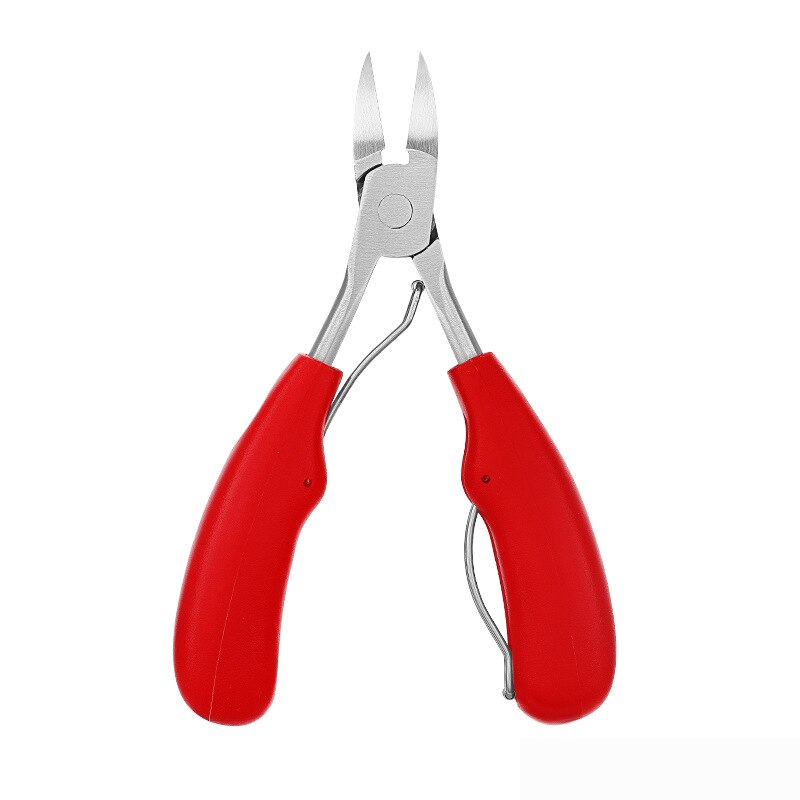 1PC Toe Nail Clippers for Ingrown Toenail Podiatry Correction Nippers Cuticle Cutters Cut Pedicure Manicure Hand Foot Care Tools: Red