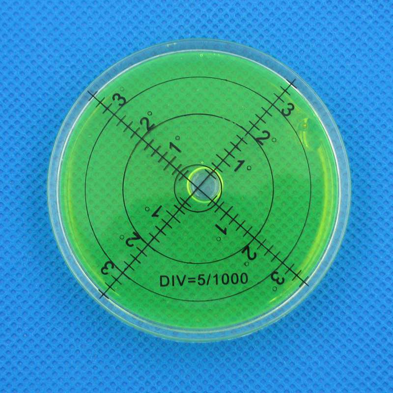 Haccury 66*10 mmhøj nøjagtighed hældningsmåler rundt vaterpas plast cirkulært vandret instrument konstruktionsmaskiner niveau: Grøn