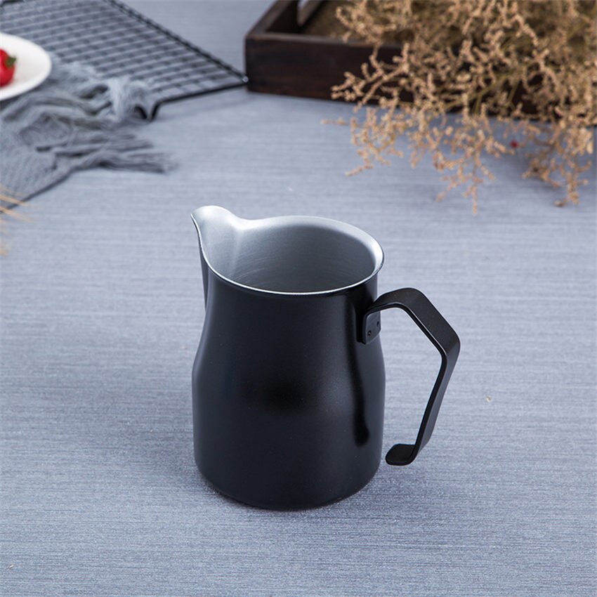 350/550Ml Italiaanse Koffie Pitcher Rvs Melkkan Opschuimen Werper Pull Bloem Cup Espresso Voor Barista: D / 750ml