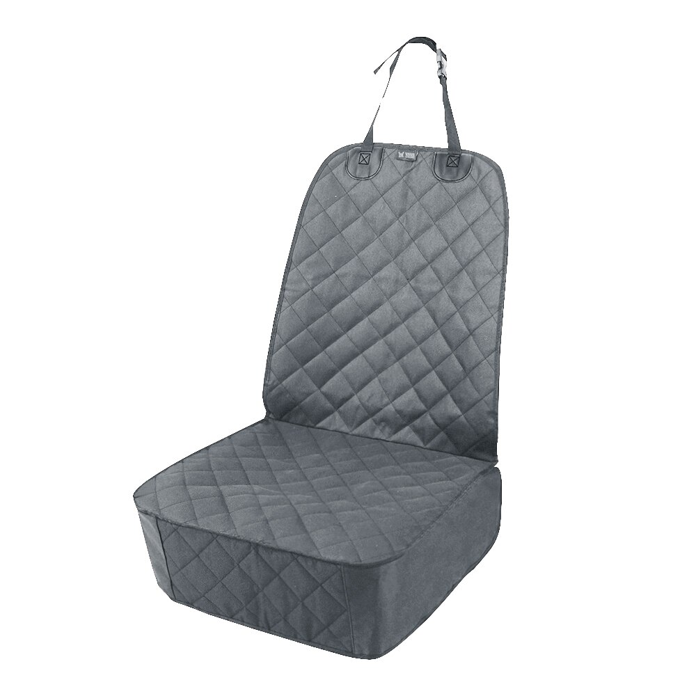 Protector para asiento de coche para perros y gatos, estera frontal impermeable, de tela Oxford, suave, lavable, ideal para transporte de mascotas: Gris