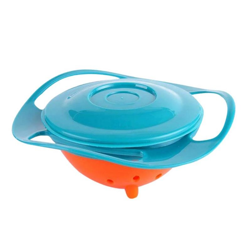Kind Universele Gyro Kom Kinderen Roterende Balans Kom Leuke Babyvoeding Schotel 360 Roteren Spill-Proof Bowl Kids Anti knoeien Kom