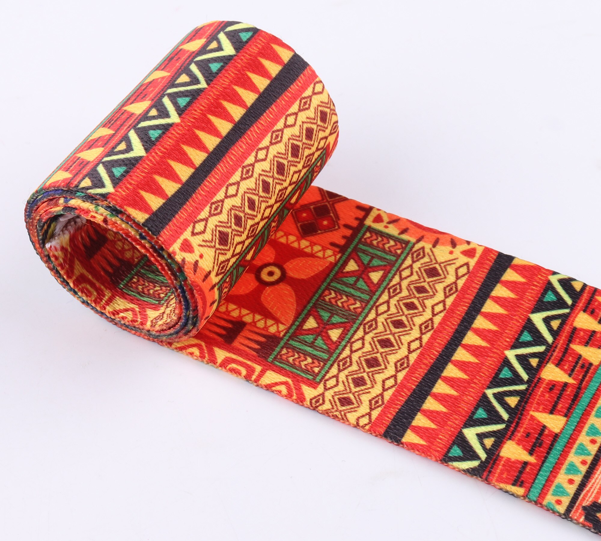 Bløde bånd stropper 3 yards 50mm farverige stribe nylon bånd snor til bagage / totes bælterem håndtaske rem hundehalsbånd: D