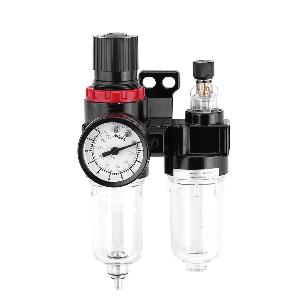 Pneumatische Luftdruck Filter Regler Öler Feuchtigkeit Wasser Falle Reiniger Öl-wasser Separator G1/4 3/8'' Werkzeug 1,5 mpa: 1-4Zoll