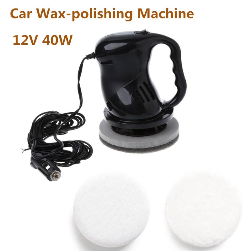 12V 40W 5 inch Portable Car Wax-polishing Machine Waxer Polisher Waxed Buffer Tool