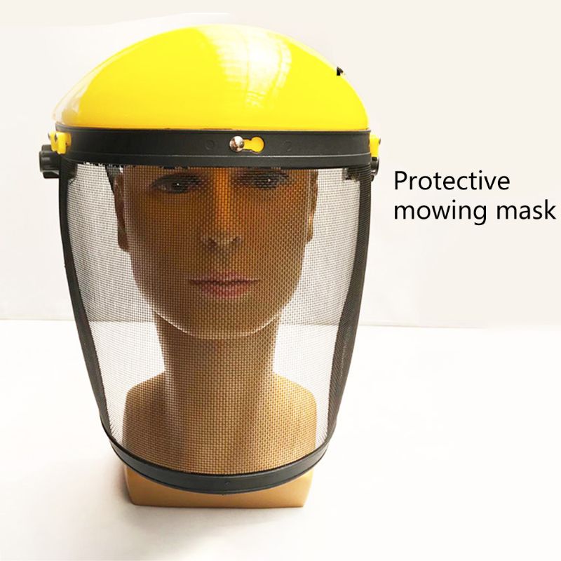 Veiligheid Helm Masker Cut Gras Beschermende Scherm Voor Bosmaaier Bosbouw Maaier Gezicht Beschermende Masker Stencil