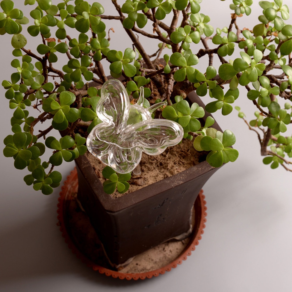 For Garden Plant Watering Device Indoor Automatic Butterfly Snail Swan Glass Butterfly Snail Swan Sprinkler irrigation Device