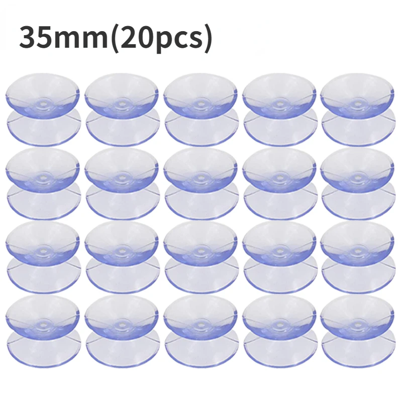 30/5 Uds ventosa de doble cara-almohadillas de ventosa para vidrio plástico acuario tubo de oxígeno DIY soporte de jabón accesorios 20/30/35mm: Chocolate