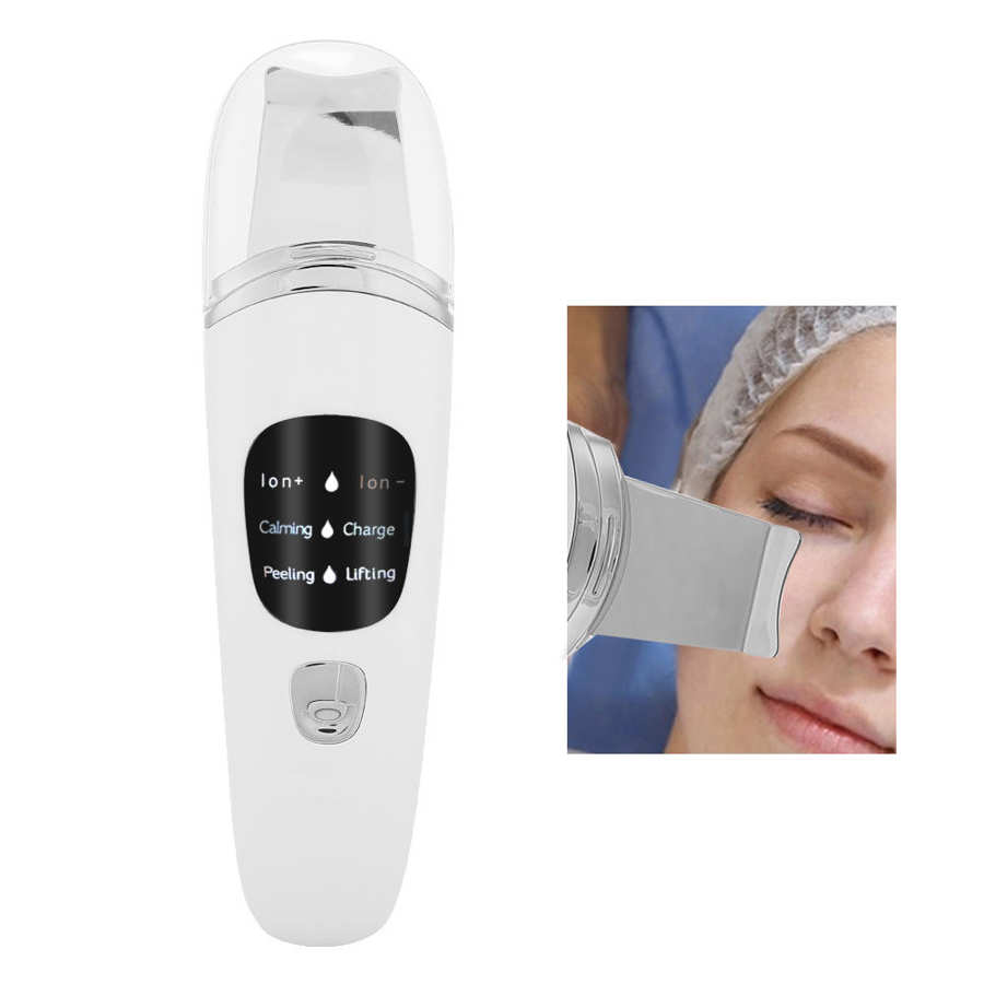 Face Skin Scrubber Vibration Face Peeling Machine Ultrasonic Exfoliating Skin-Care