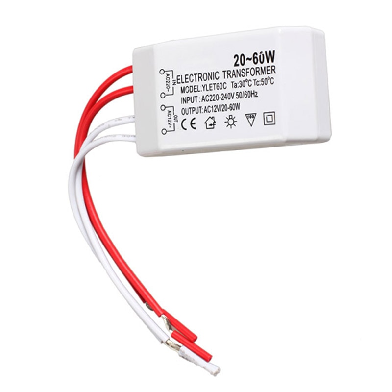 20-60w 12v halogen led lampa elektronisk transformator spotlight adapter wxv