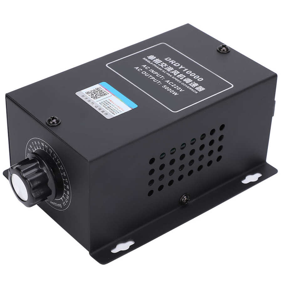 AC 220V Motor Speed Governor Single-Phase Fan Speeds Adjustable Switch DRDY10000 Speed Controller