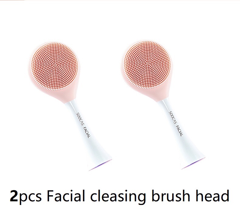Replacement Soocas X1 X3 X3U X5 Facial Cleansing Brush Head for Xiaomi Sonic Electric Toothbrush Soocare Electric Massage Brush: 2 pink