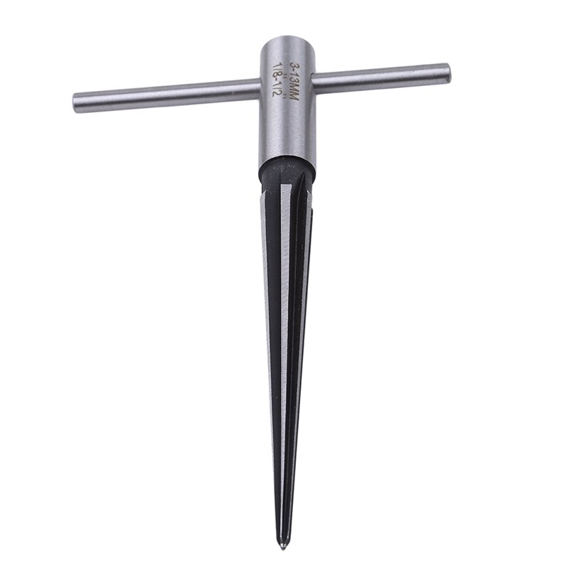 3-13mm Woodworker Cut Taper Reamer High Carbon Steel Material Panel Tapered Hand Reamer Deburrer Hole Repair