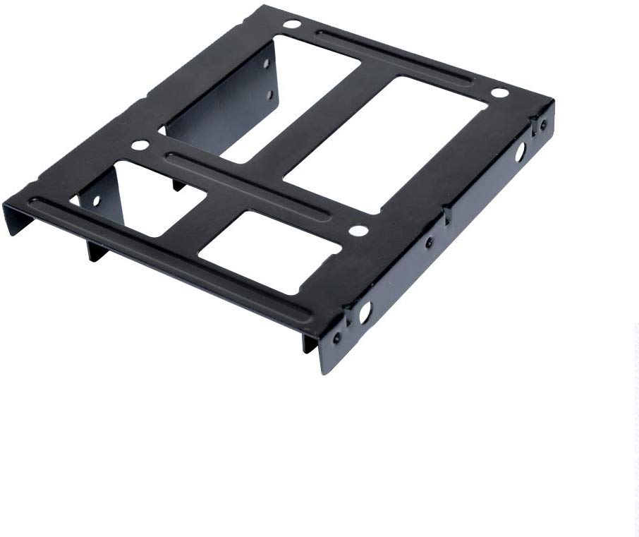 Kit de support de montage double pour disque dur SSD de 2.5 "à 3.5", convertit un disque dur de 2.5 "à un disque dur de bureau de 3.5"