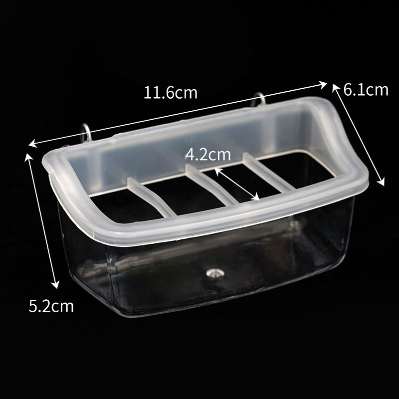Pigeon Feeder Removable 6 Slots Hanging Chicken Feeder Trough Water Trough for Pigeon Parrots Chicks Quail Duck Bird Poultry 1Pc: WHITE