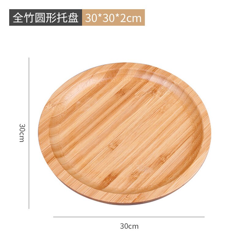 Bamboo Tray Home Restaurant Tea Set Tray Hotel Rectangular Refreshment Tray Simple Japanese Bamboo Fruit Tray Tea Tray: B4