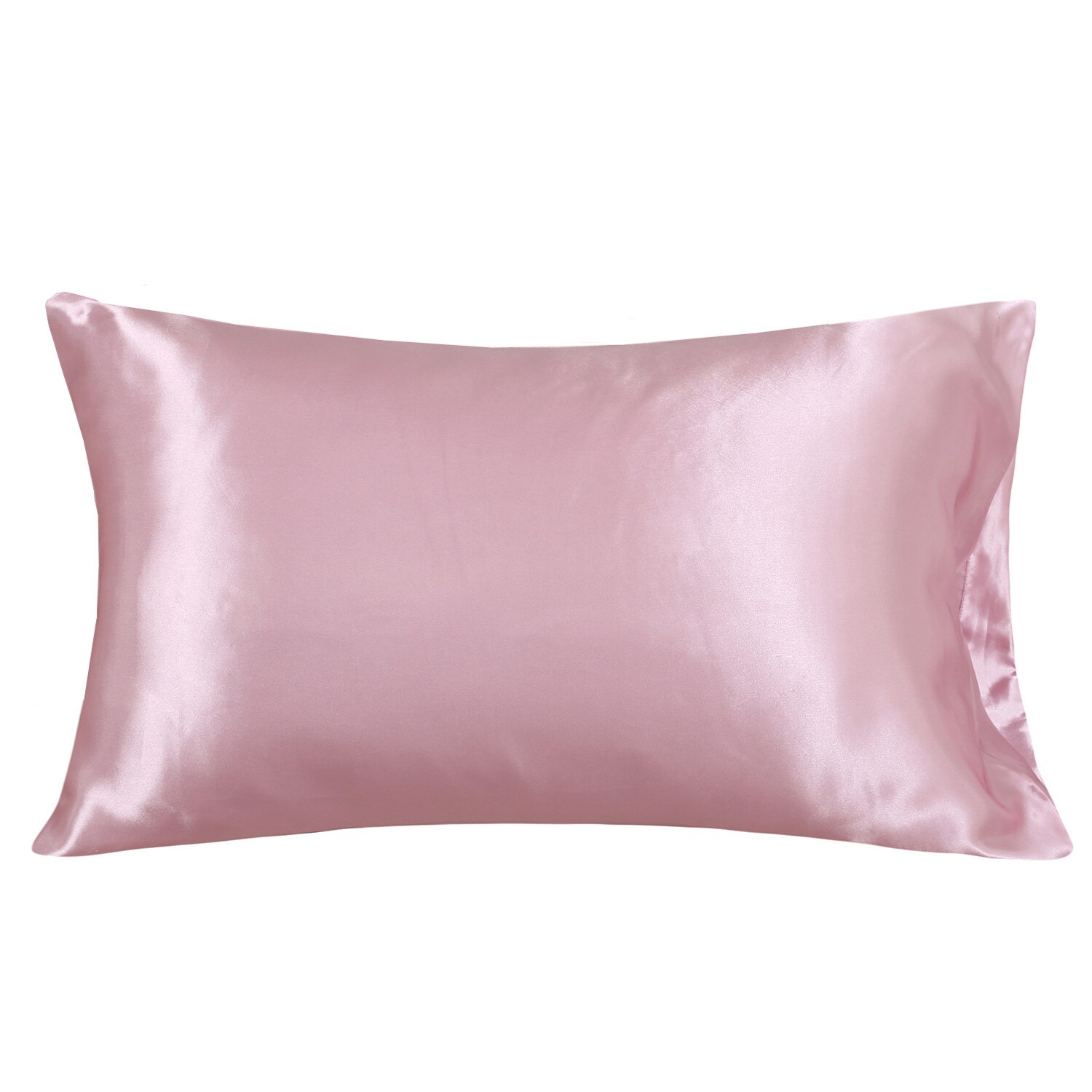 Funda de almohada de seda 100% para decoración del hogar, funda de almohada de satén sedoso, de belleza, cómoda: 470*1200 mm / Rosa