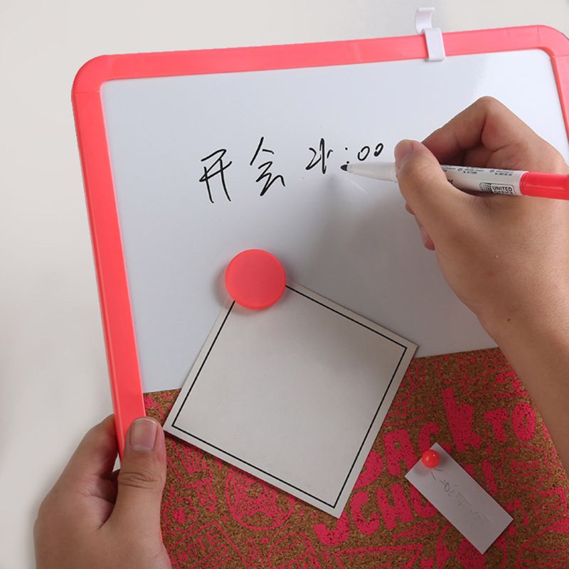 Magnetic Whiteboard Drawing Note Message Cork Board Combination Bulletin Office Y3ND