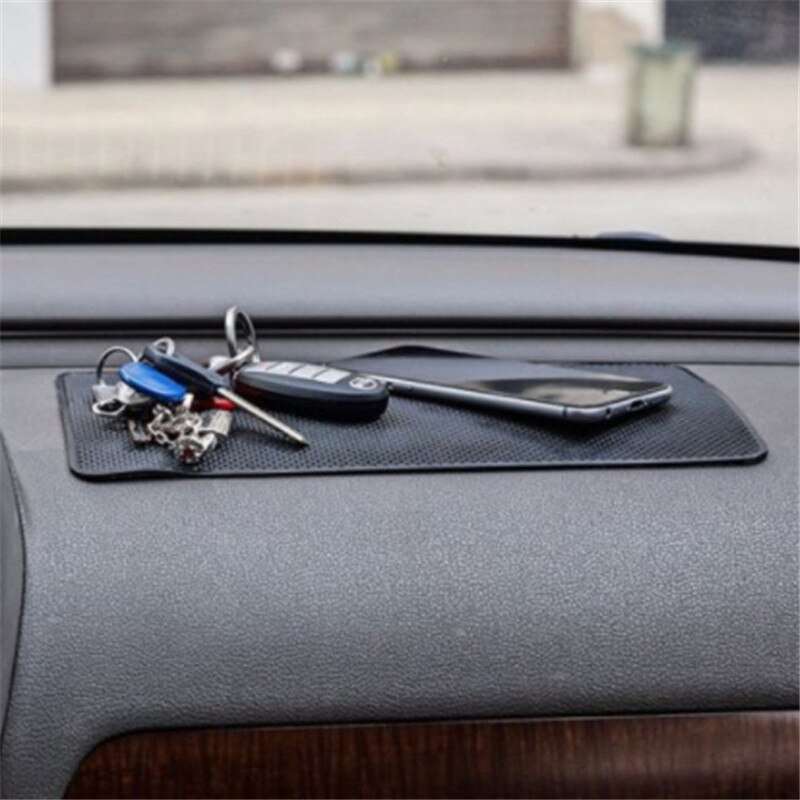 Bilmatte bil sklisikker matte auto silikon interiør dashbord telefon antiskli lagringsmatte pads