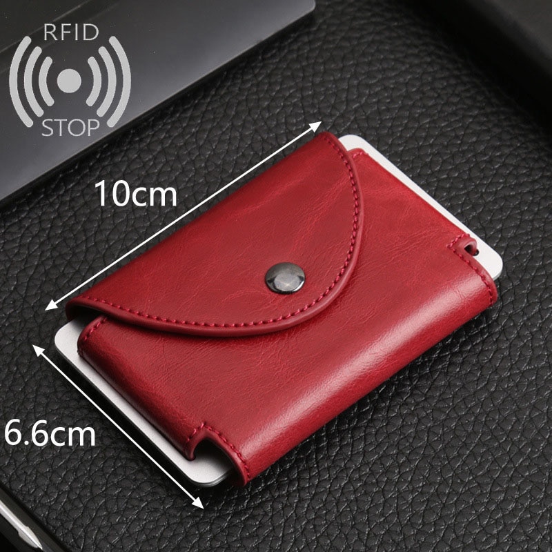 Rfid Credit Card Wallet Metal Mannen Vrouwen Id Kaarthouder Minimalistische Portemonnee Aluminium Blokkeren Portemonnee Voor Kaarten