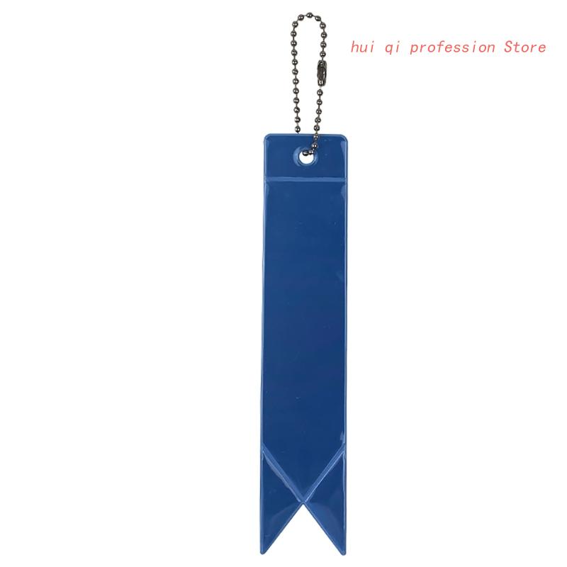 Riflettore con catene portachiavi riflettente ciondolo riflettente in PVC ciondolo riflettore per bambini per zaino da ciclismo per borsa da scuola: verde