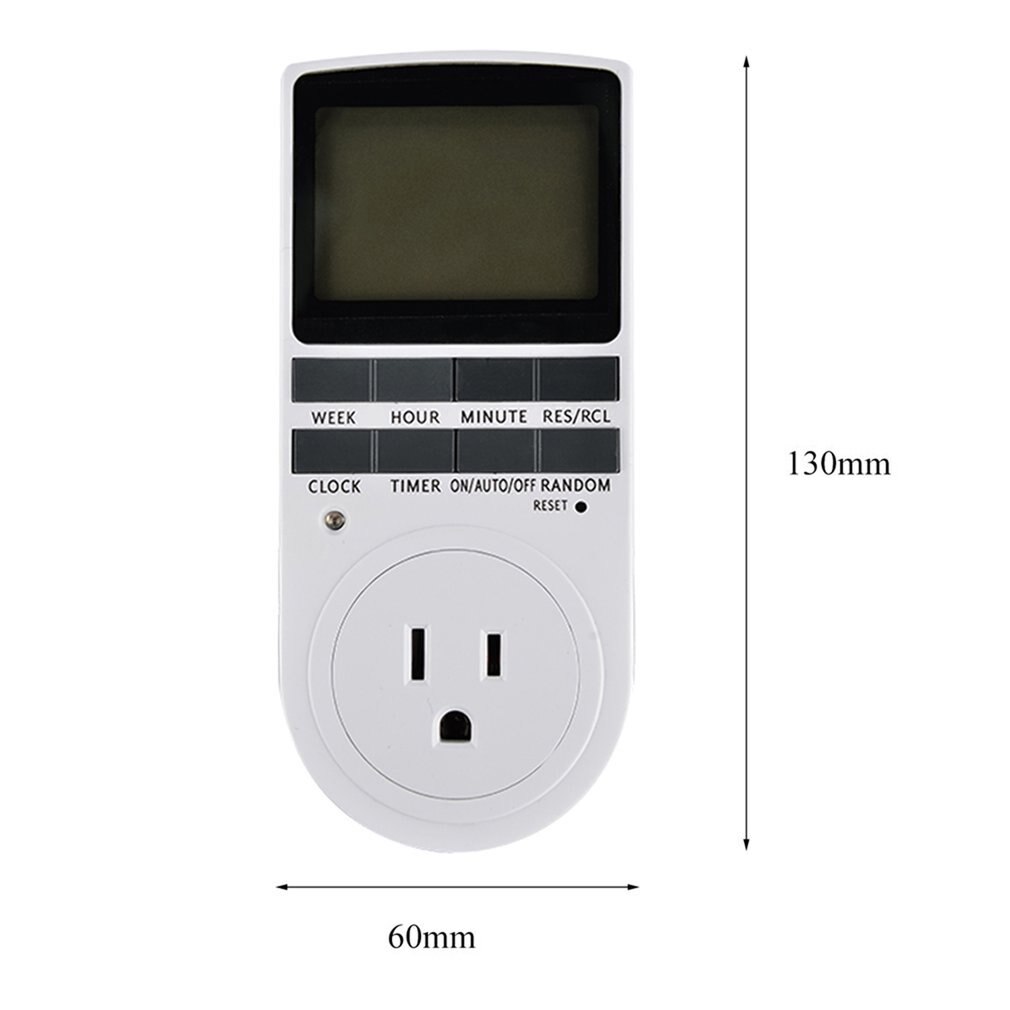 Digital Electronic Power Timer in Switch Socket Digital LCD Power Energy-saving Programmable Smart Time Switch