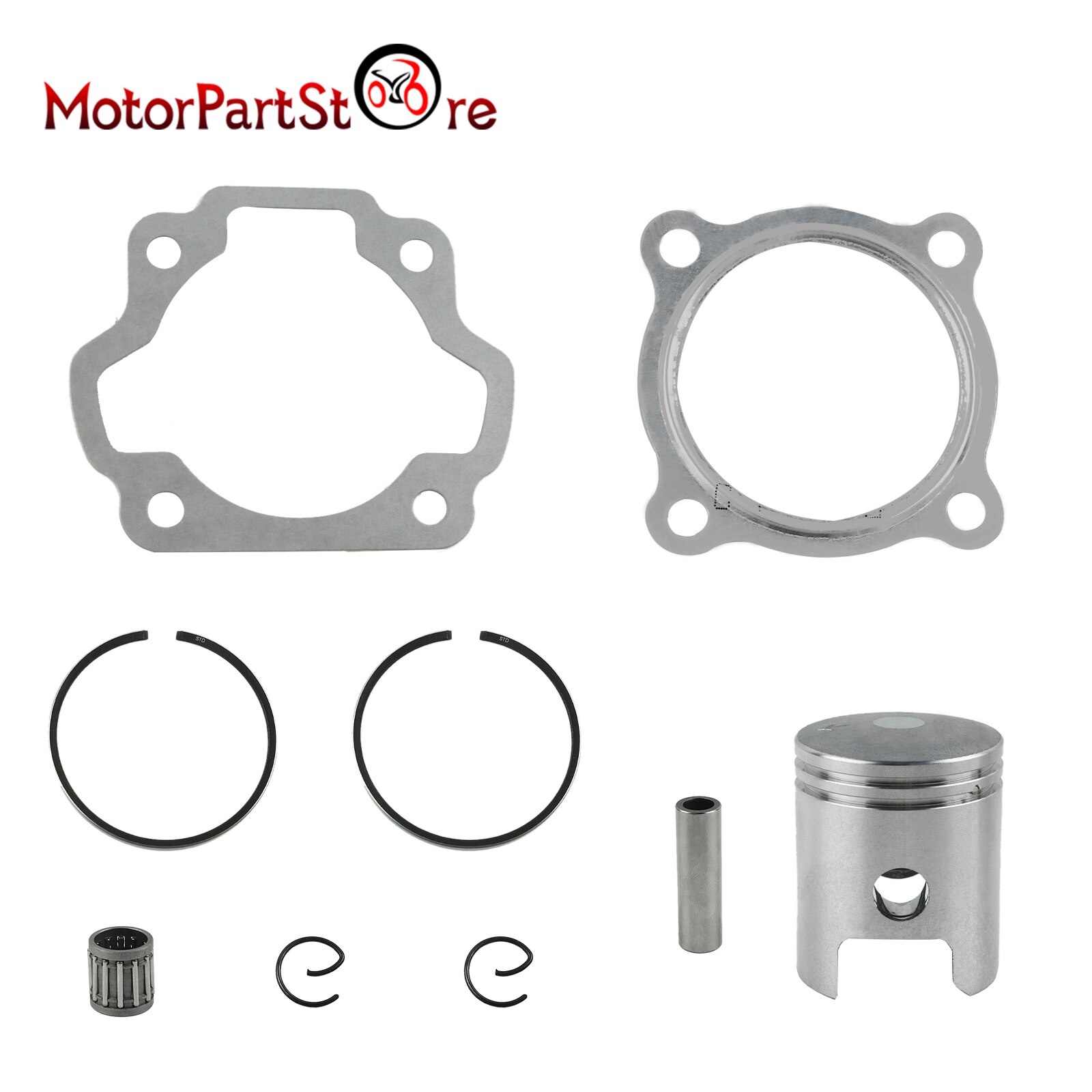 Motorfiets Motor 47Mm Zuigerveren Pakking Naaldlager Kit Voor Yamaha PW80 Pw 80 Peewee Y-Zinger Vuil fiets 1983-2006