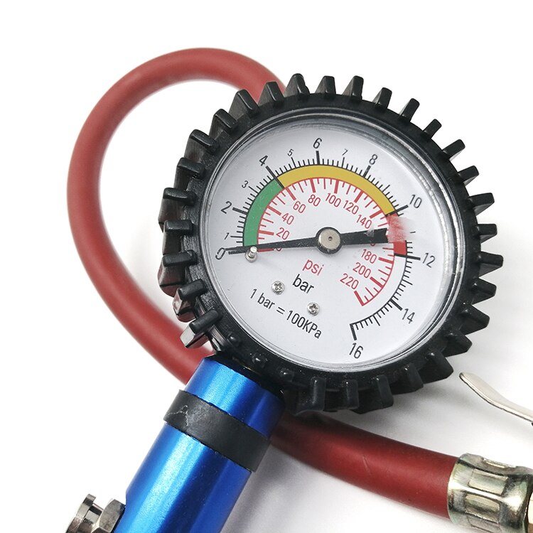 master pressure tire inflator gauge with 300cm rubber hose