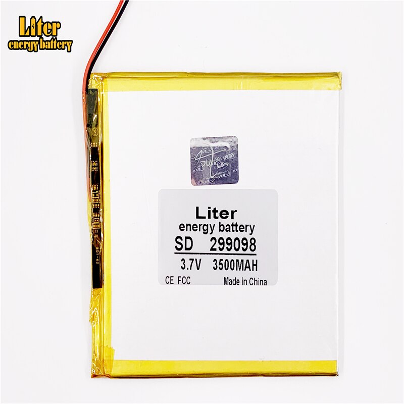 299098 3.7V 3500mah Lithium polymer Battery with Protection Board For PDA Tablet PCs Digital Products