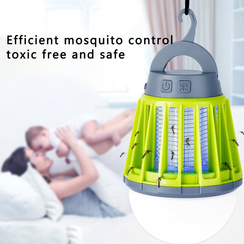 Mosquito Repellen Led Lantaarn Met Haak Uv Muggen Lamp Camping Lantaarn Tent Licht Draagbare IPX6 Waterdicht