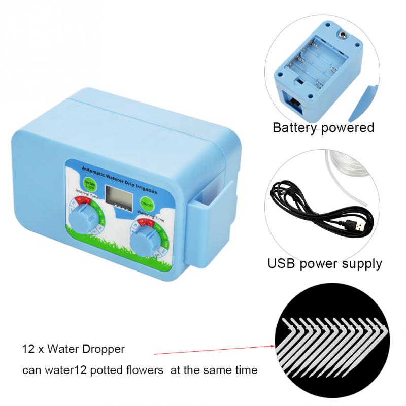 Automatic Garden Irrigation Controller Rain Sensor LCD Display Automatic Watering Timer Electronic Garden Irrigation Controller
