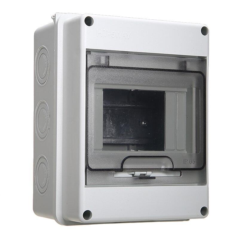 5 Way Weatherproof Fuse Box Plastic Junction Wire Box Enclosure Household Illumination Electrical Distribution Boxes